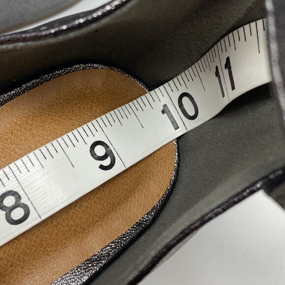 Maurices Tallia Metallic Pointed Toe Womens US 7 M Ankle Strap Heel Shoes 211762 - Picture 8 of 10